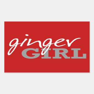Ginger Girl Redhead Freckles Sticker