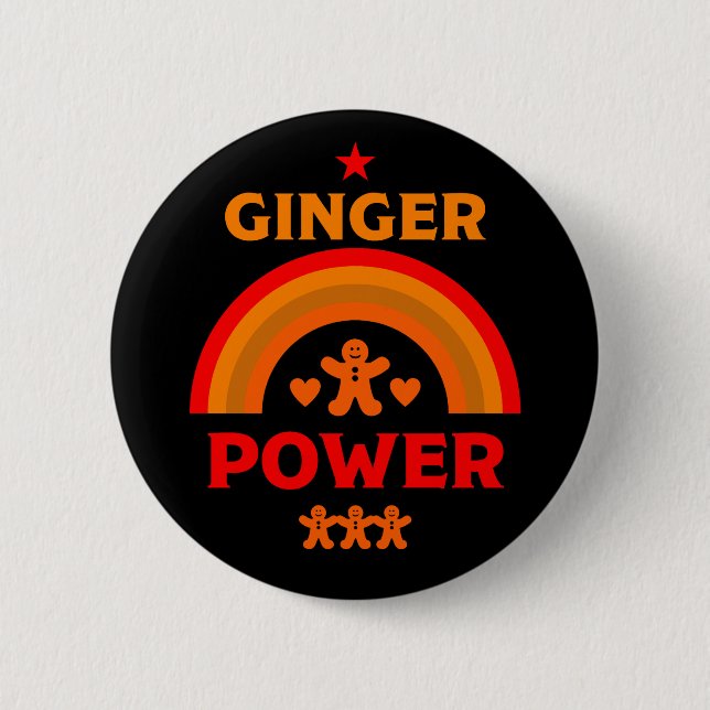 Ginger Hair Pride 2 Inch Round Button (Front)