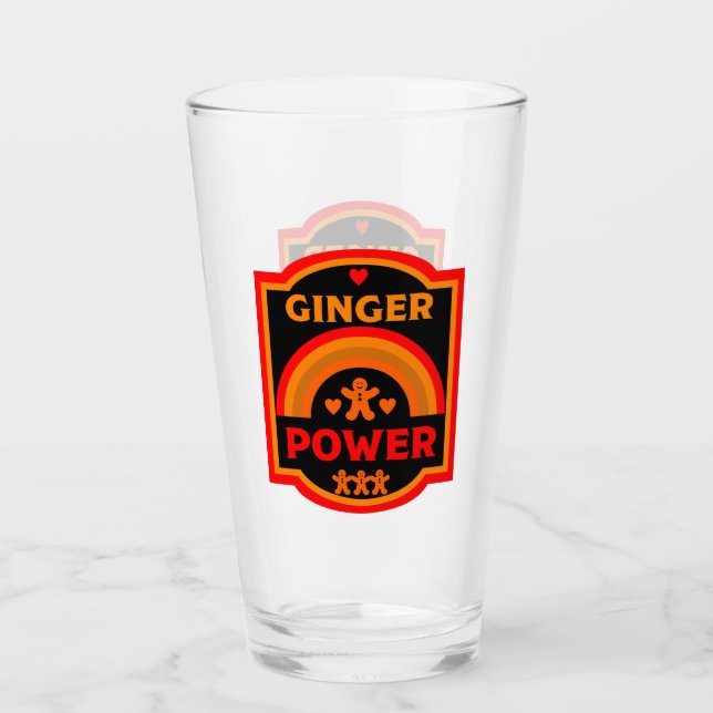 Ginger Hair Pride Glass (Front)