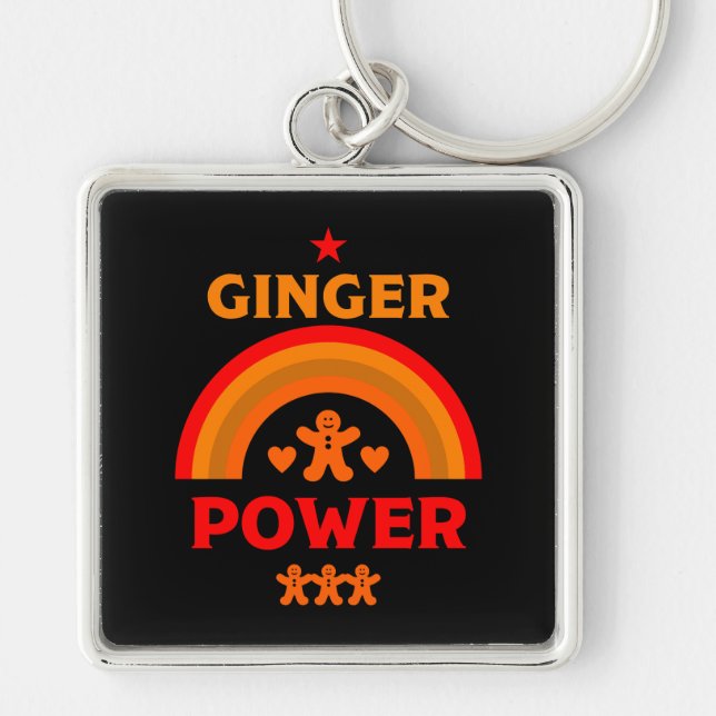 Ginger Hair Pride Keychain (Front)
