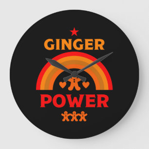 Ginger Hair Pride Large Clock