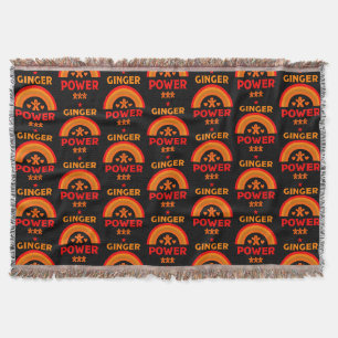 Ginger Hair Pride Throw Blanket
