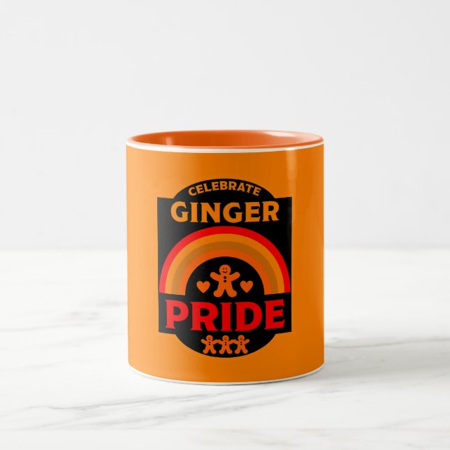 Ginger Haired Pride Two-Tone Coffee Mug (Center)
