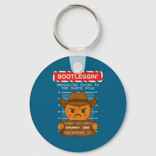 Ginger Jailhouse Christmas Humor Gingerbread Coupl Keychain