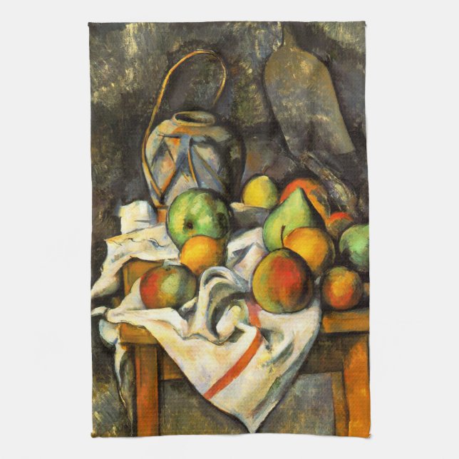 Ginger Jar and Fruit by Cezanne Kitchen Towel (Vertical)