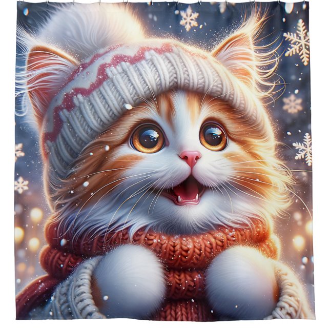“Ginger Kitten’s First Snowfall" (Front)