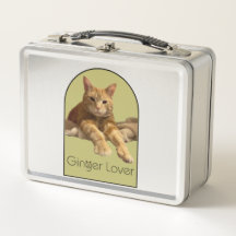 Ginger Lover Metal Lunchbox