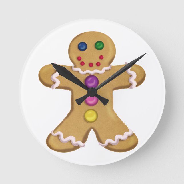 Ginger Man Round Clock (Front)