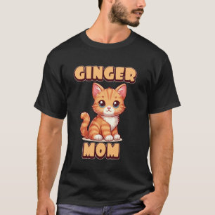 Ginger Mom Cute Cat Lover T-Shirt