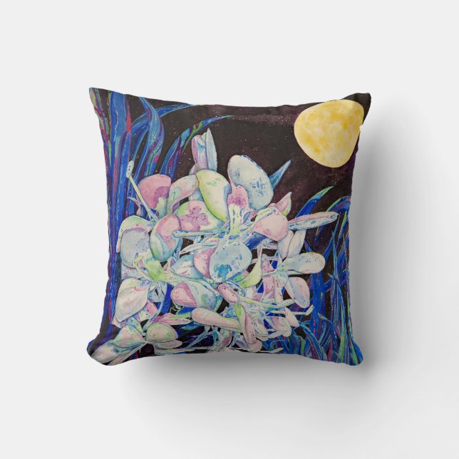 Ginger Moon Throw Pillow (Front)