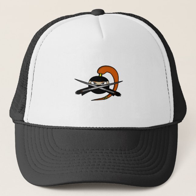 Ginger Ninja Figure 2 Trucker Hat (Front)