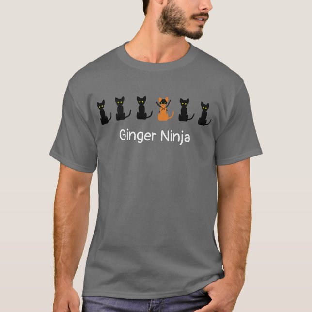 Ginger Ninja Fun Tee Shirt. (Front)
