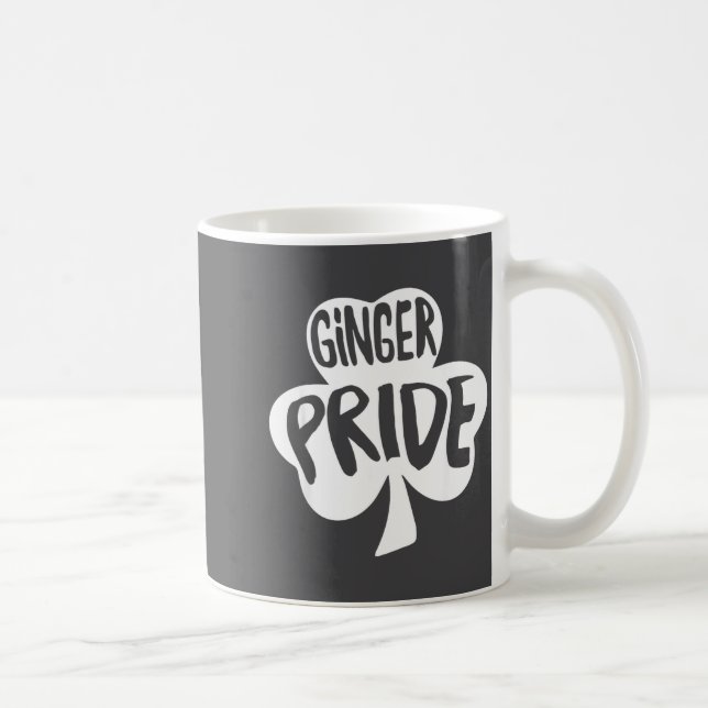 Ginger Pride Funny St Patricks Day Shirt Irish  Coffee Mug (Right)