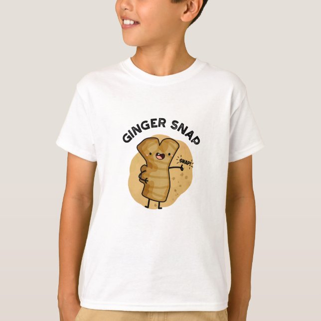 Ginger Snap Funny Food Herb Spice Pun  T-Shirt (Front)