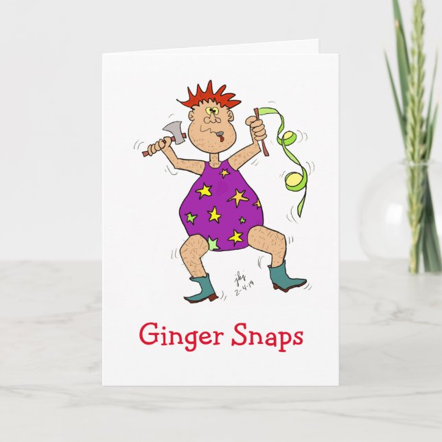 Ginger Snap greeting card (Front)