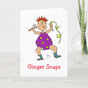Ginger Snap greeting card
