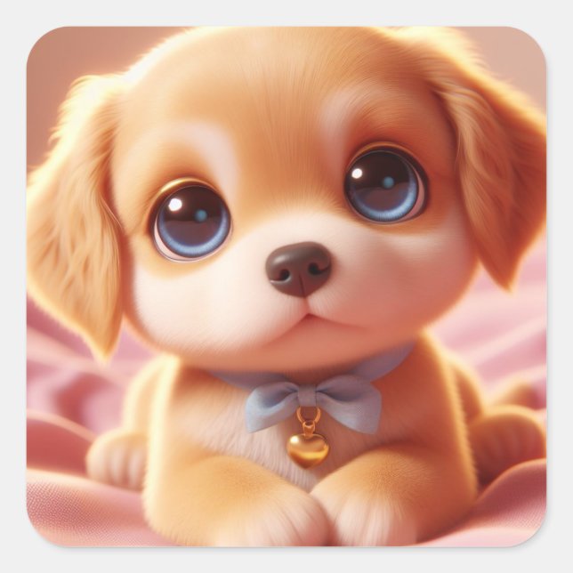 "Ginger" Square Sticker (Front)