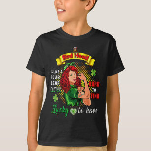 Ginger St Patrick Day Irish Women Lucky Redhead Sh T-Shirt