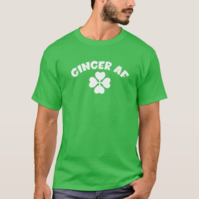 Ginger St Patricks Day Funny Redhead Irish Womens T-Shirt (Front)