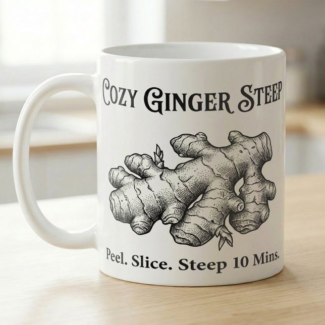Ginger Tea Steep Guide  Coffee Mug (Creator Uploaded)