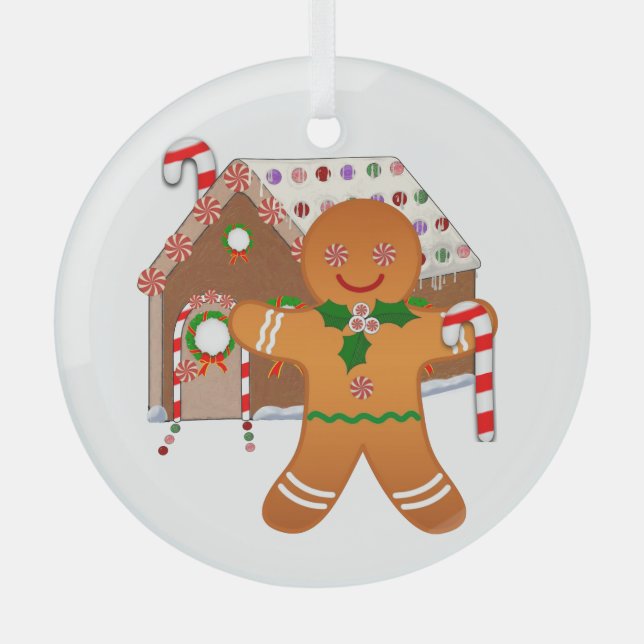 Ginger Wars Glass Ornament (Front)