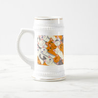 Ginger white black cat diagonal pattern