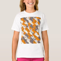 Ginger white black cat diagonal pattern