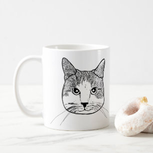 Ginger White Cat Personalized Coffee Mug