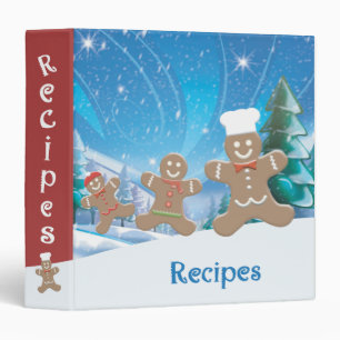Gingerbread 1.5" Recipe Binder