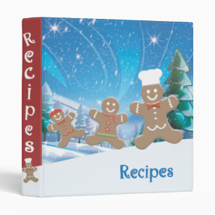 Gingerbread 1" Recipe Binder