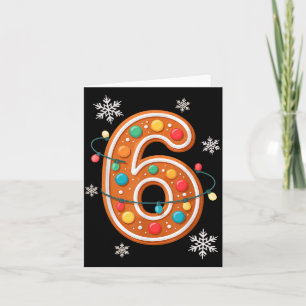 Gingerbread 6 7 Meme Christmas Matching Couple Boy Card