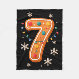 Gingerbread 6 7 Meme Christmas Matching Couple Boy Fleece Blanket