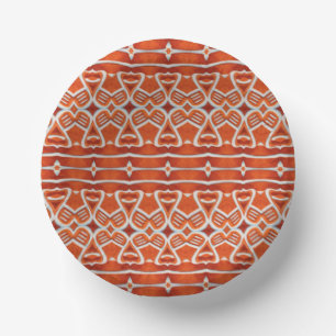GINGERBREAD 7" Round Paper Bowls Plate