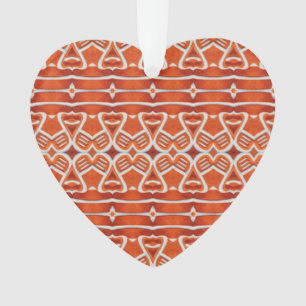 GINGERBREAD Acrylic Heart Ornament