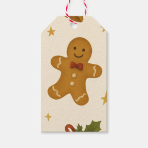 Gingerbread & Bells Festive Gift Tag