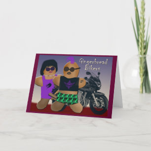 Gingerbread bikers card