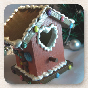 Gingerbread Birdhouse I Coaster