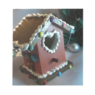 Gingerbread Birdhouse I Notepad