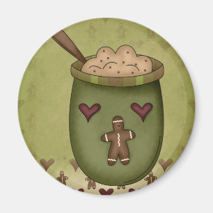 Gingerbread Bowl Magnet