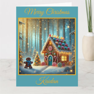 Gingerbread Boy and Gingerbread House Card