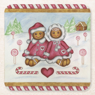 Gingerbread Boy and Girl Coasters