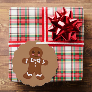 Gingerbread Boy Gift Tags Paper Ornament Card