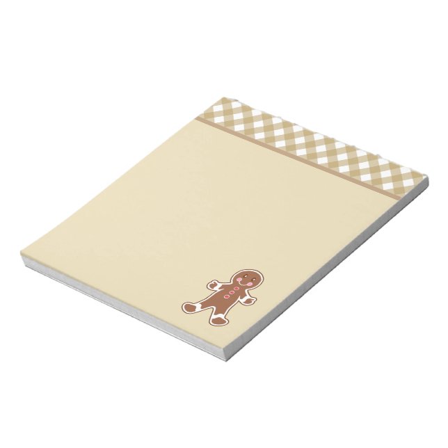 Gingerbread Boy Notepad (Rotated)