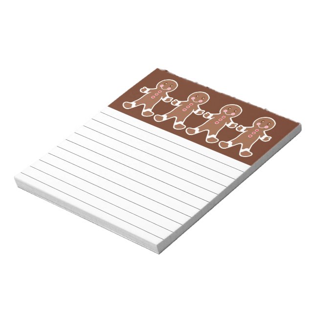 Gingerbread Boy Notepad (Rotated)
