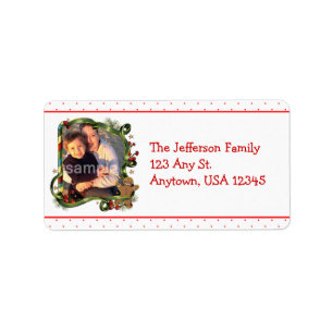 Gingerbread Boy Photo Address Labels
