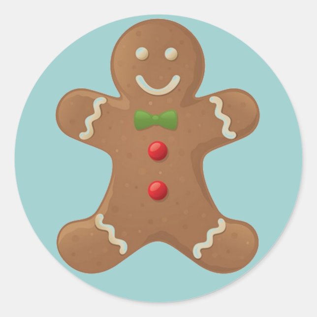 Gingerbread Boy Sticker (Front)