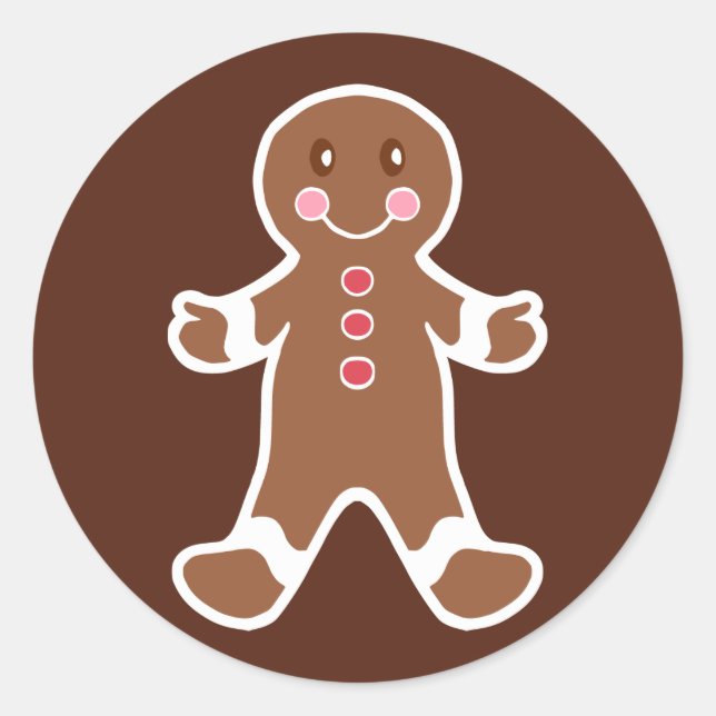 Gingerbread Boy Stickers (Front)