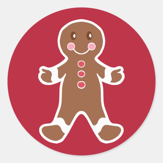 Gingerbread Boy Stickers (Front)