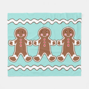 Gingerbread Boys Fleece Blanket