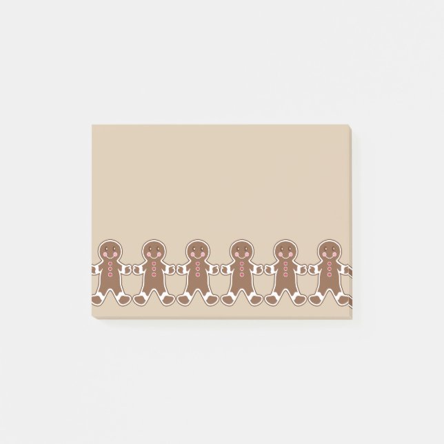 Gingerbread Boys Post It Notes (Front)